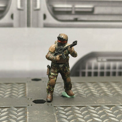 1/72 Scale SWAT Team Soldiers Painted Figures for Model Dioramas