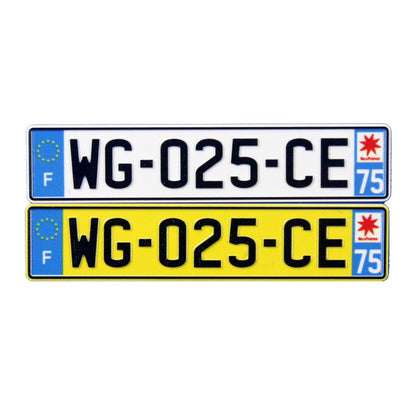 Custom License Plates Sticker for Scale Model Vehicles 1/8 1/10 1/12 1/18 1/24 1/32 1/36 1/43 1/64 1/76 Toy Cars