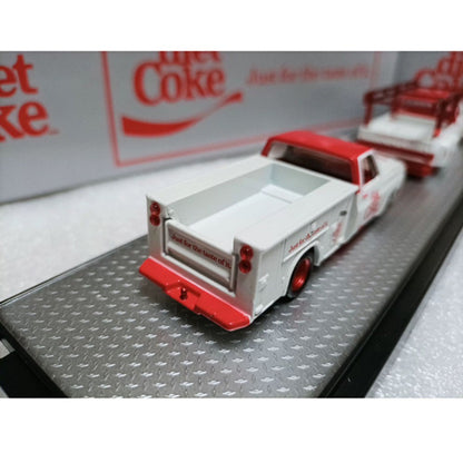 1/64 Scale 1973 Chevrolet Cheyenne Super 30 & 1975 GMC Sierra Grande 15 Diet Coke Diecast Model Car