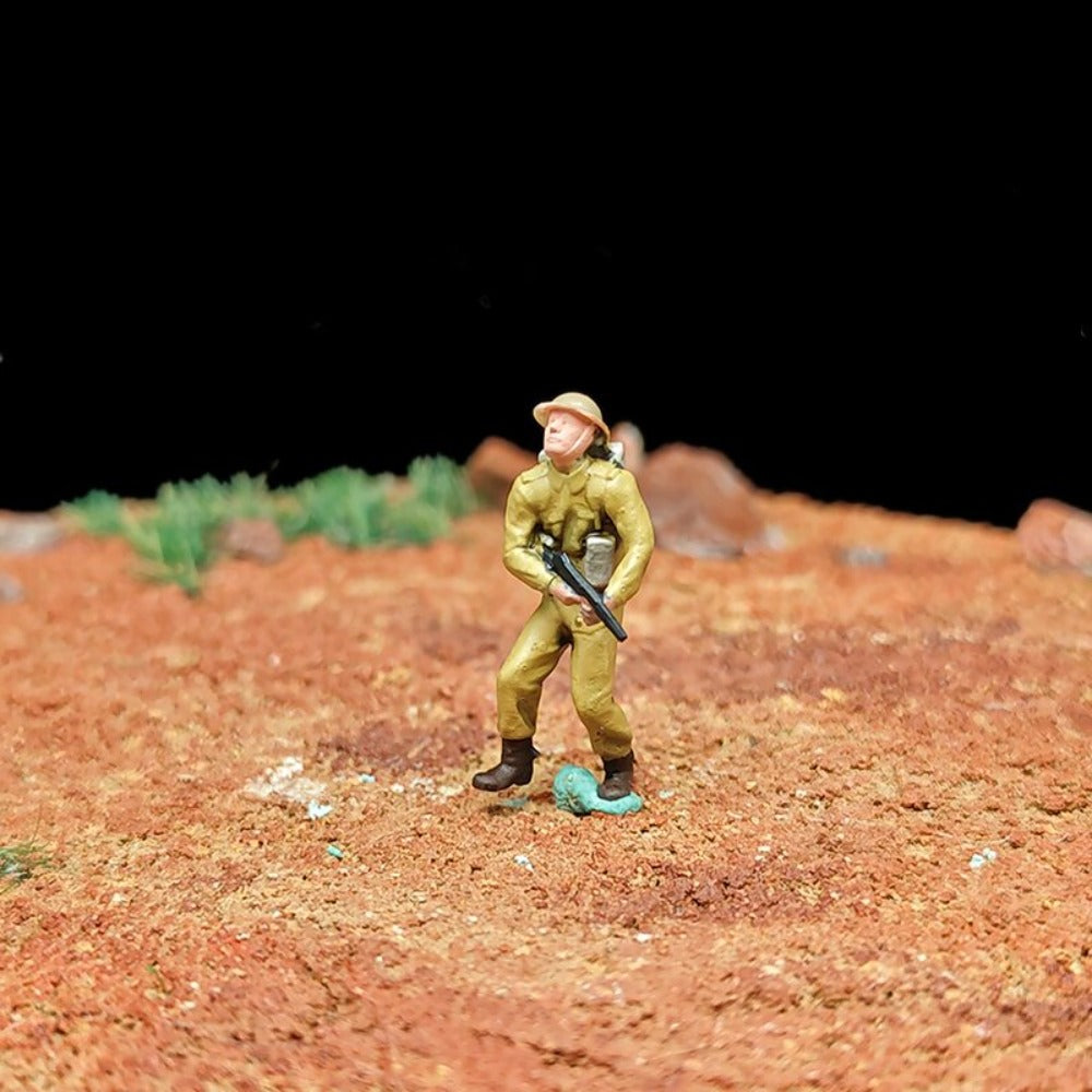 1/72 Scale Soldiers Painted Figurines for Model Battlefield Dioramas