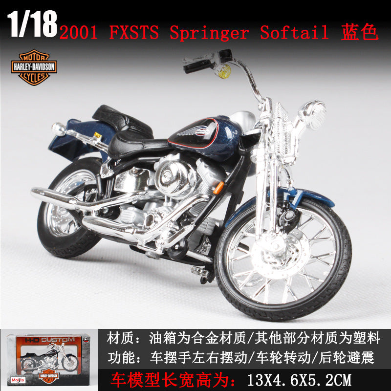 1/18 Scale 1999 Harley-Davidson FLSTS Softail Heritage Springer Diecast Model Motorcycle