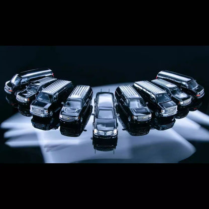 1/64 Scale US Presidential Motorcade 9 Vehicles Set Diecast Model