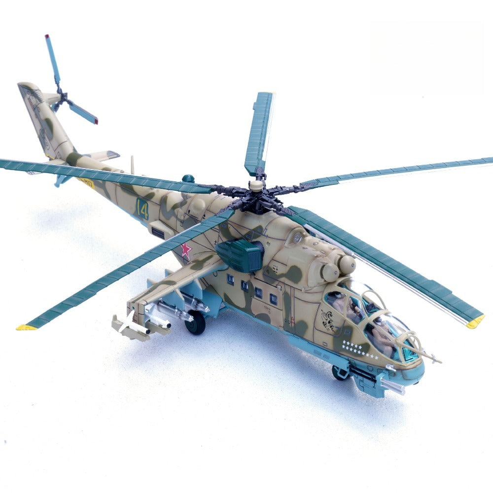 1/72 Scale Mil Mi-24P Helicopter Soviet Air Force Bagram Airfield Diecast Model