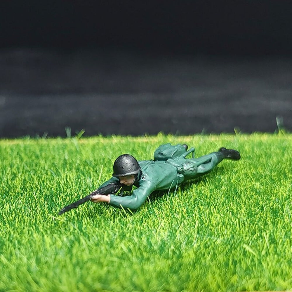 1/72 Scale WWII Soldiers Painted Miniature Figures for Model Dioramas