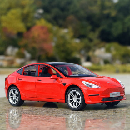 1/24 Scale Tesla Model 3 Electric Car Diecast Model