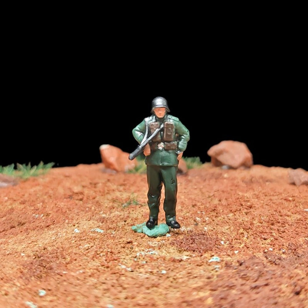 1/72 Scale WWII German Soldiers Painted Figurines Set for Model Dioramas