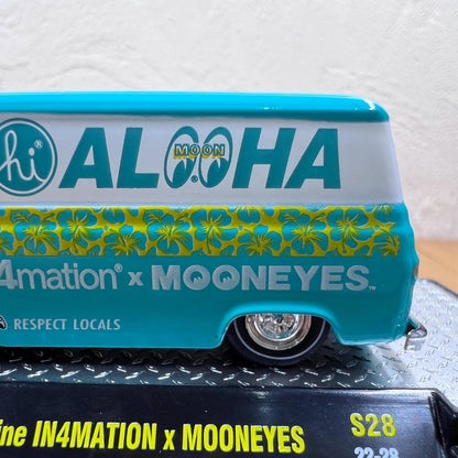 1/64 Scale 1965 Ford Econoline Van In4mation x MOONEYES Diecast Model Car