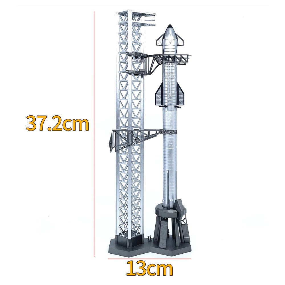 1/400 Scale SpaceX Starship Two-Stage Reusable Super Heavy-Lift Launch Vehicle SHLLV Diecast Model Rocket