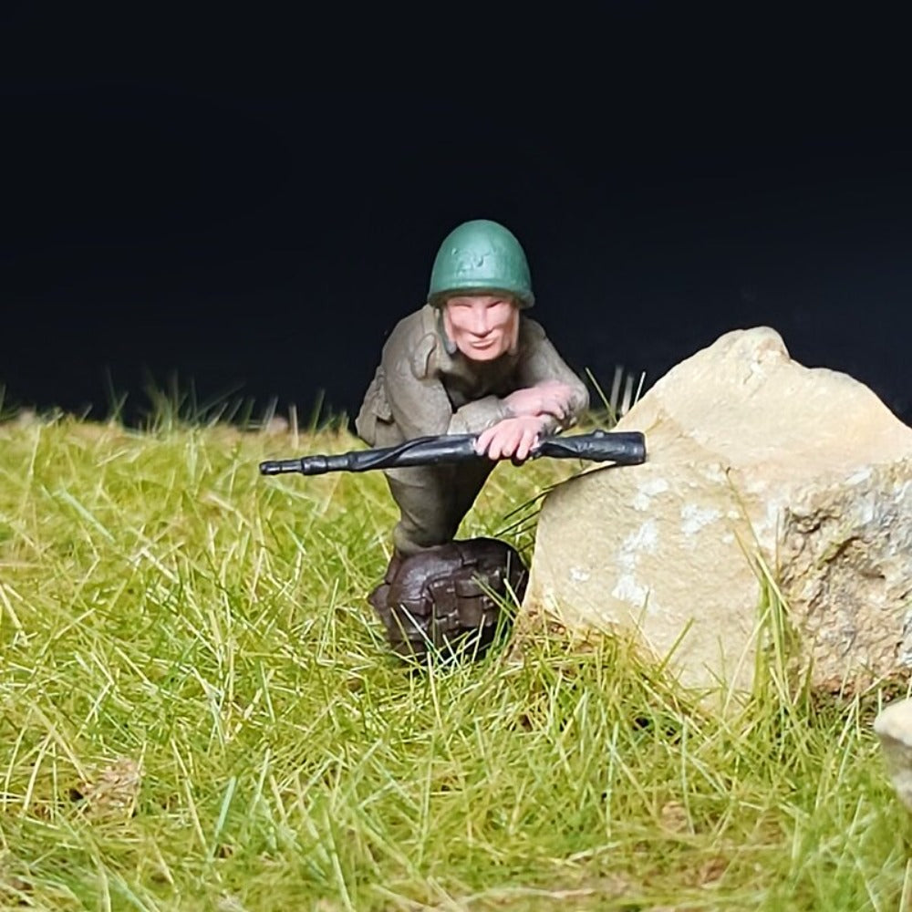 1/72 Scale WWII Polish Soldiers Painted Figurines for Model Dioramas