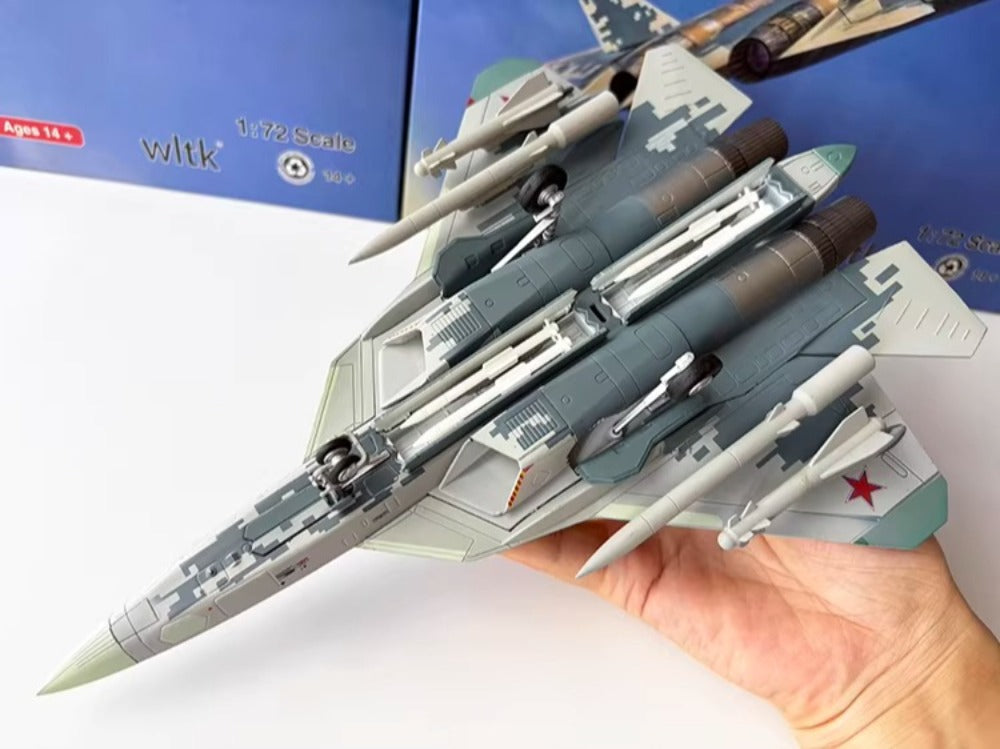 1/72 Scale Sukhoi Su-57 Russian Stealth Multirole Fighter Diecast Model Aircraft