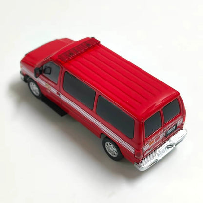 1/64 Scale Ford E-Series Los Angeles Fire Department Van Diecast Model Car