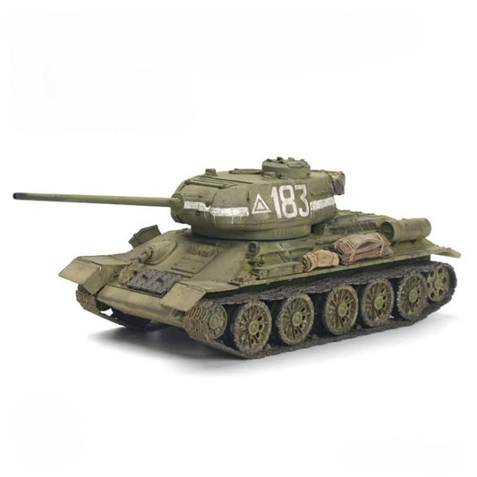 1/72 Scale T-34/85 WWII Soviet Medium Tank Pre-built Plastic Collectible Model