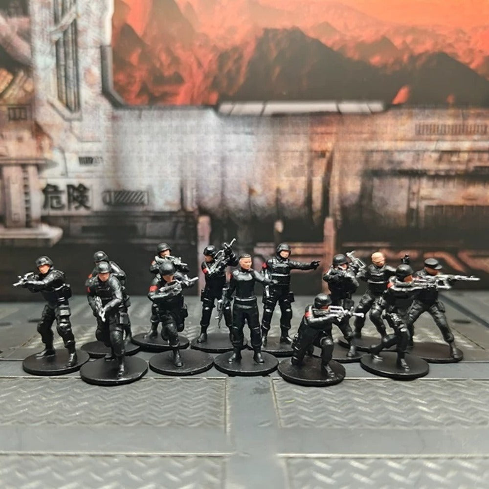 1/72 Scale Army Soldiers Painted Figurines for Model Dioramas