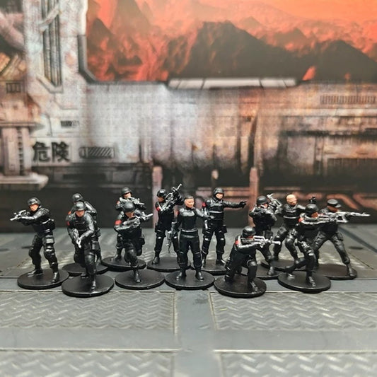 1/72 Scale Army Soldiers Painted Figurines for Model Dioramas