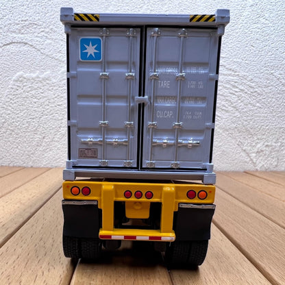 1/50 Scale Freightliner Cascadia Truck with Sea Container Diecast Model