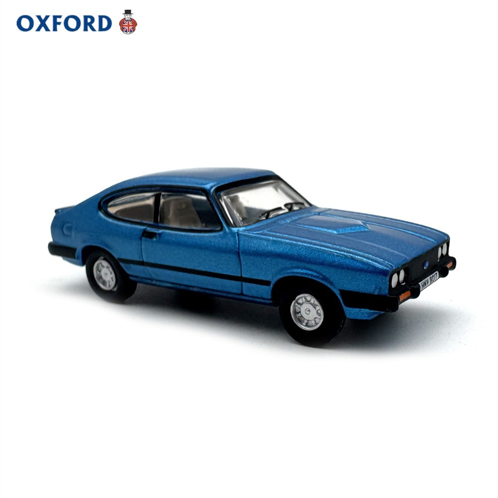 1/76 Scale Ford Capri Mk3 Blue Diecast Model Car