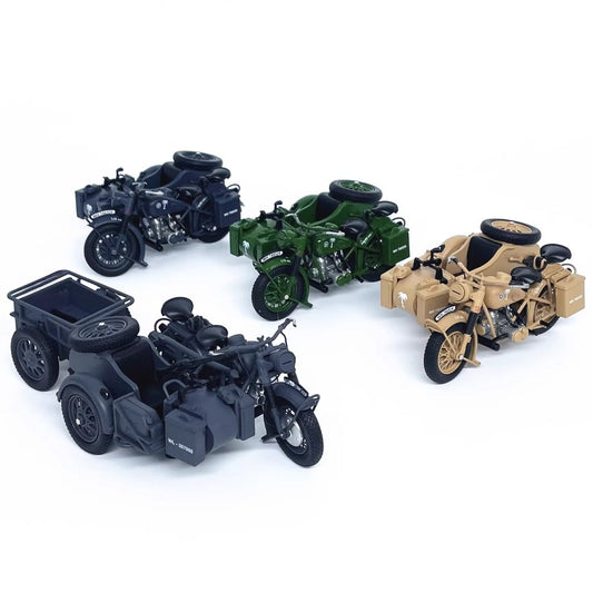 1/24 Scale BMW R75 Motorcycle Panzerfaust 30 WWII Military Vehicle Diecast Model