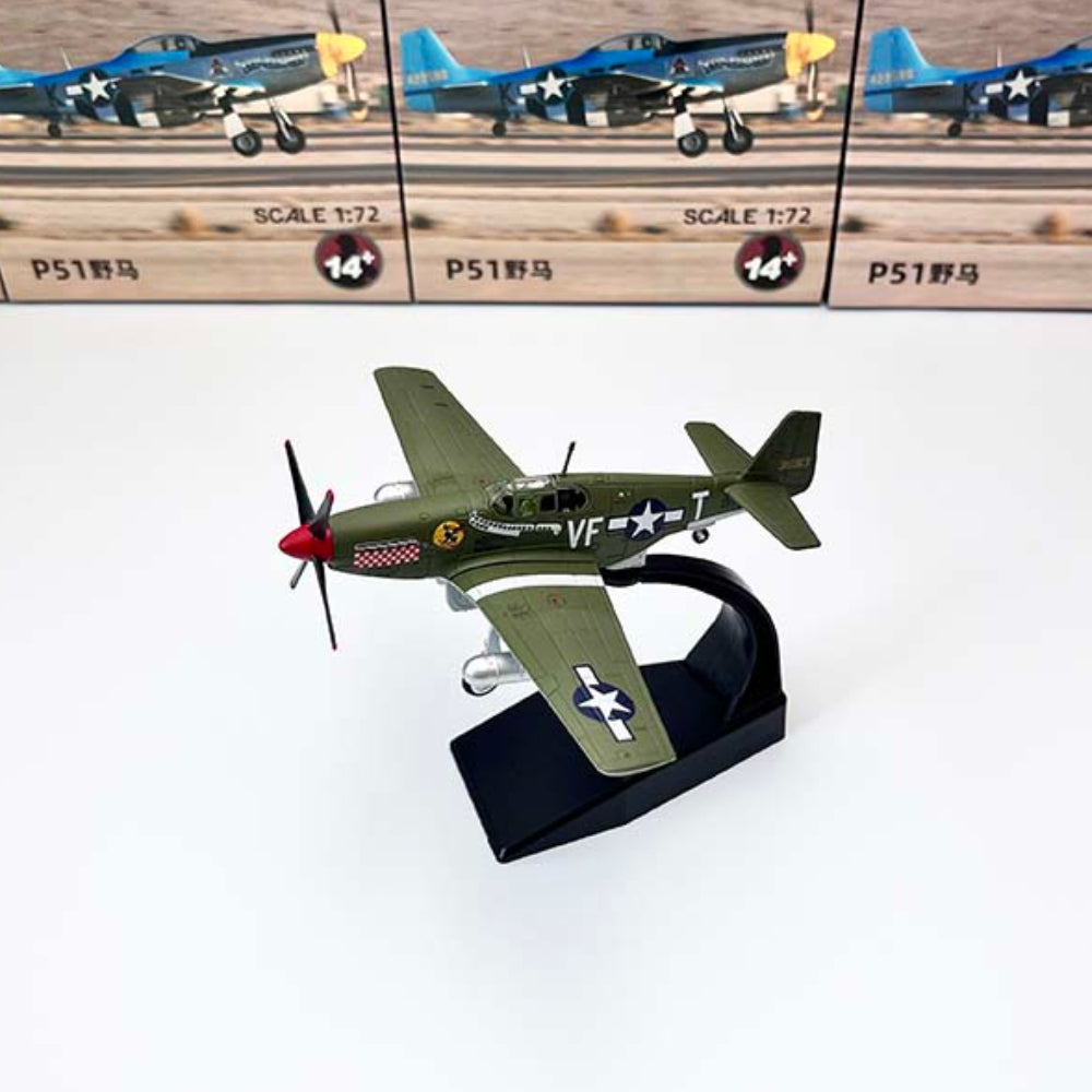 1/72 Scale North American P-51 Mustang 36913 VF-T WWII Fighter Diecast Model Aircraft