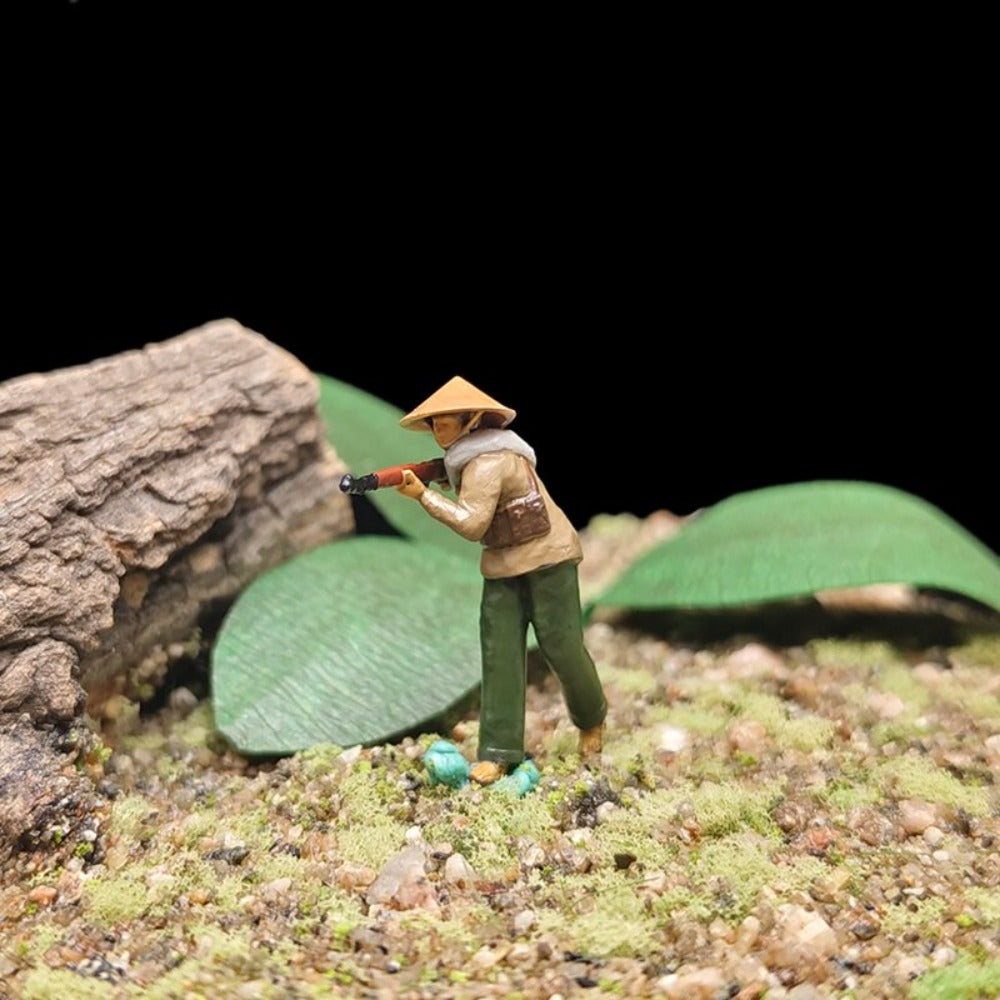 1/72 Scale Vietnamese Soldiers Painted Figures for Model Dioramas