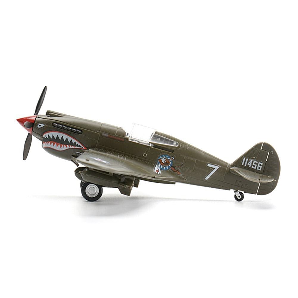 1/48 Scale Curtiss P-40 Warhawk WWII Fighter Bomber Pre-built Plastic Collectible Model Aircraft