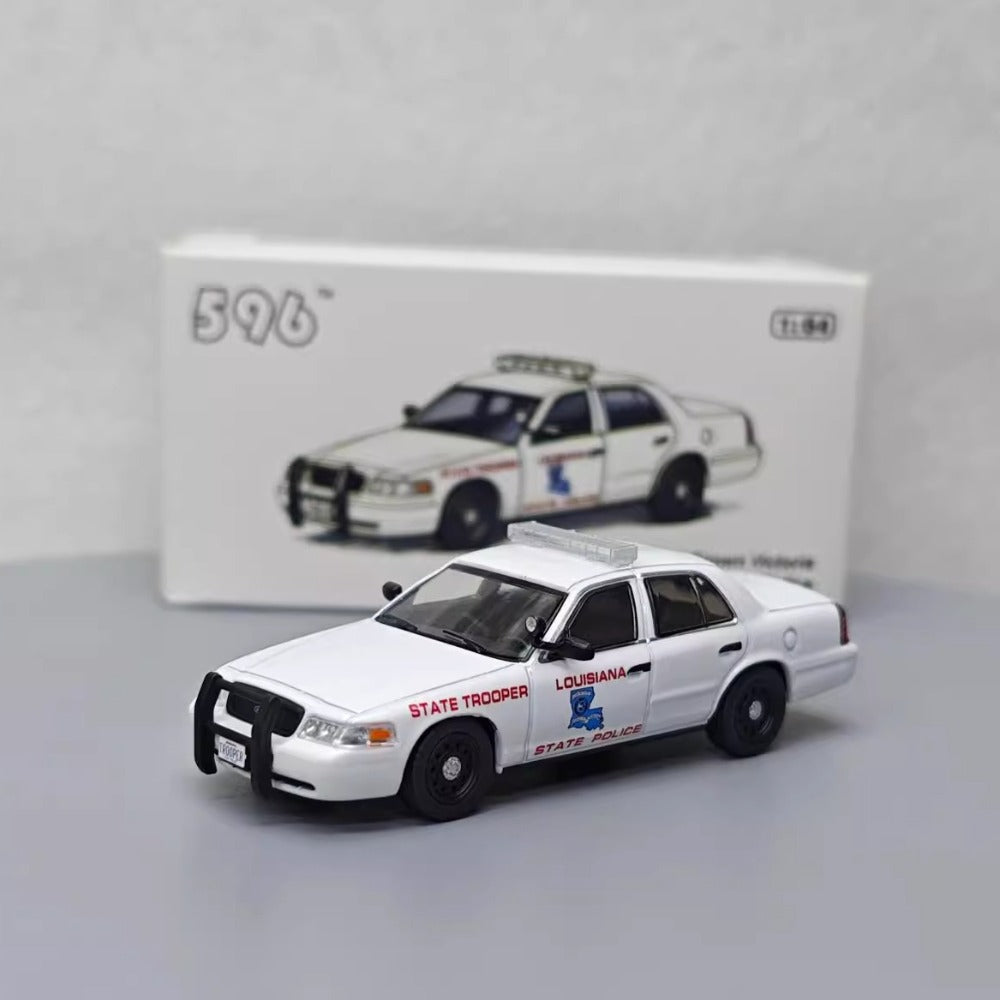 1/64 Scale Ford Crown Victoria Louisana State Trooper Police Car Diecast Model