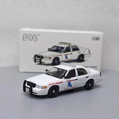 1/64 Scale Ford Crown Victoria Louisana State Trooper Police Car Diecast Model