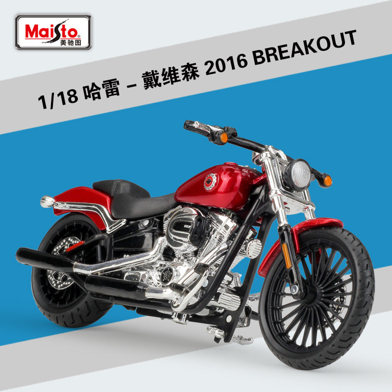 1/18 Scale 2016 Harley-Davidson Breakout Diecast Model Motorcycle
