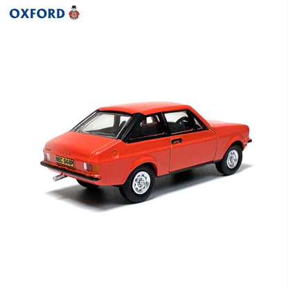 1/76 Scale Ford Escort Mark II Red Diecast Model Car