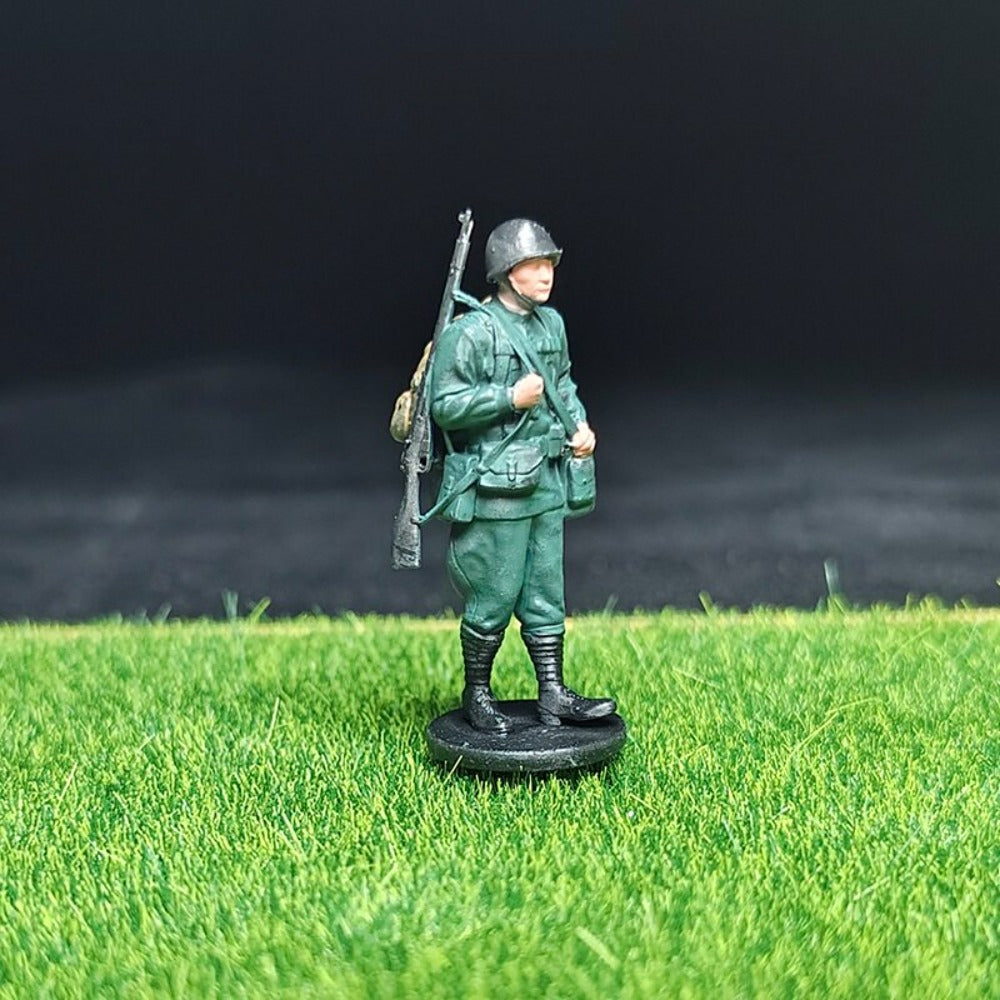 1/72 Scale WWII Soldiers Painted Miniature Figures for Model Dioramas