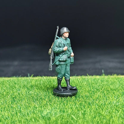 1/72 Scale WWII Soldiers Painted Miniature Figures for Model Dioramas