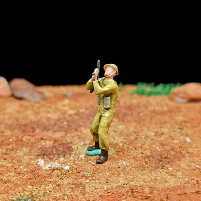1/72 Scale Soldiers Painted Figurines for Model Battlefield Dioramas