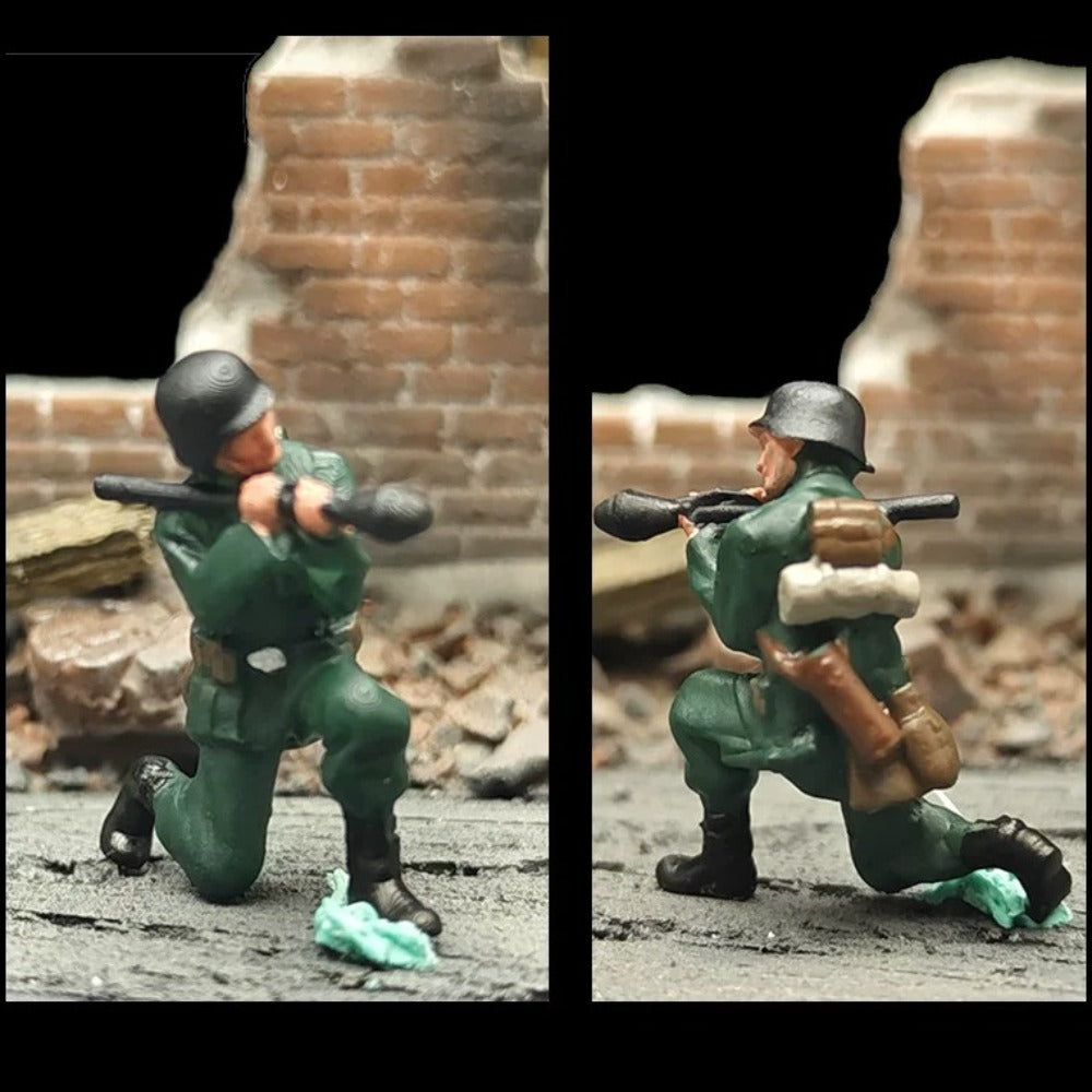 1/72 Scale German Soldiers Painted Figures Set for Model Dioramas