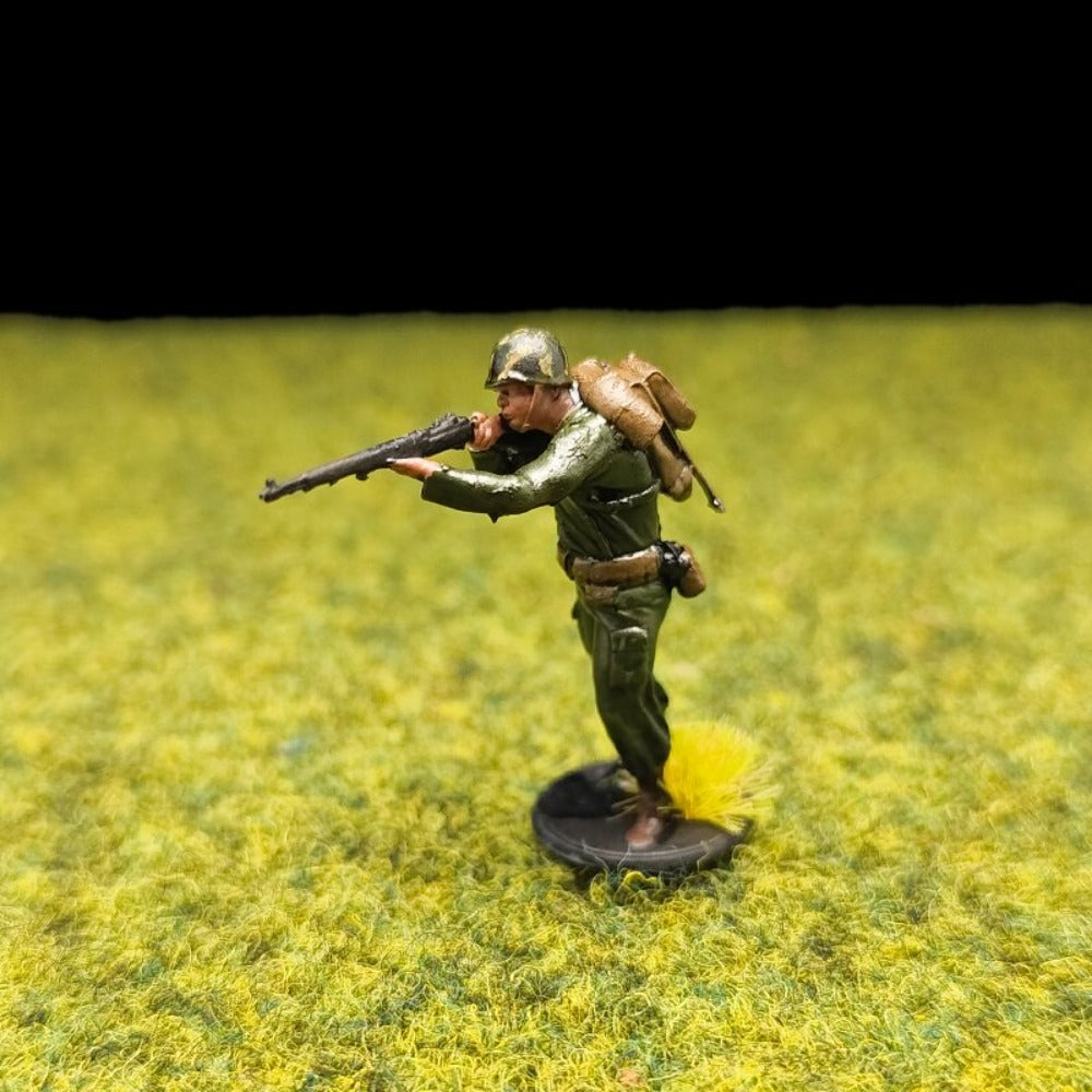 1/72 Scale WWII US Soldiers Painted Figures for Model Dioramas