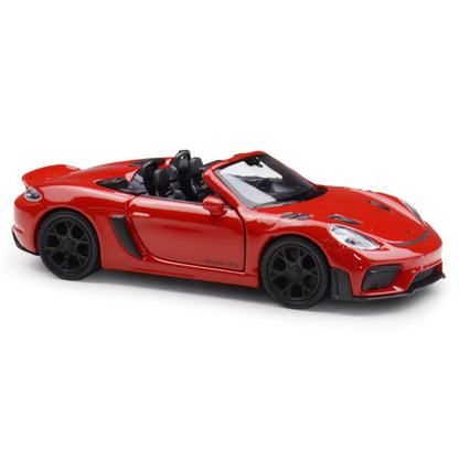 1/36 Scale Porsche 718 Spyder RS Convertible Sports Car Diecast Model Pull Back Toy