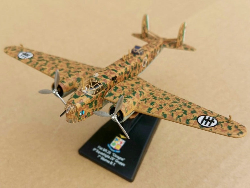 1/144 Scale Fiat BR.20 Cicogna Medium Bomber Diecast Aircraft Model
