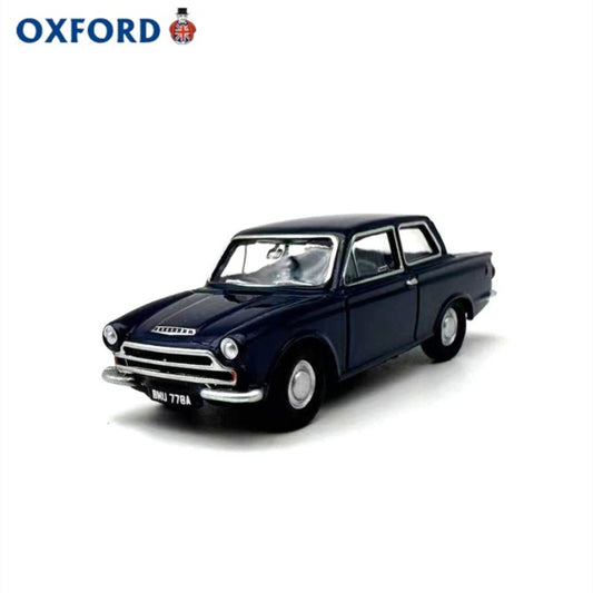 1/76 Scale Ford Cortina Mk1 Blue Diecast Model Car
