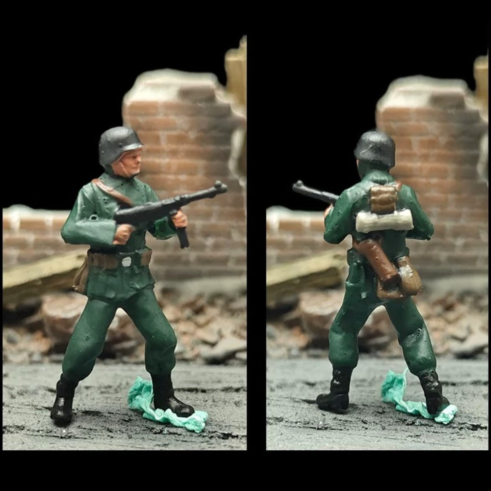 1/72 Scale German Soldiers Painted Figures Set for Model Dioramas