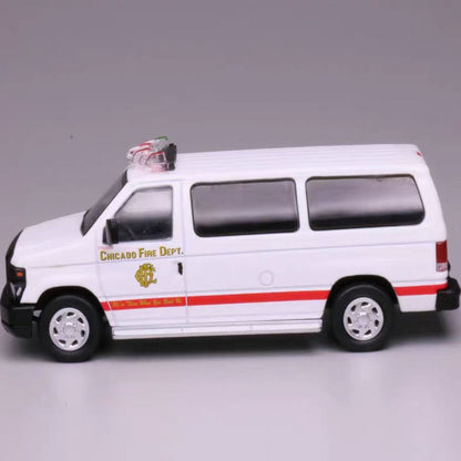 1/64 Scale Ford E-Series Chicago Fire Department Van Diecast Model Car