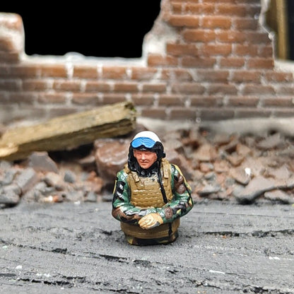 1/72 Scale M1 Abrams Tank Crew Soldiers Painted Figures for Model Dioramas
