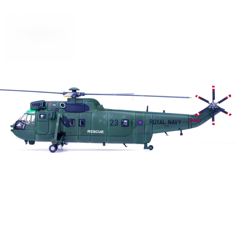 1/72 Scale Westland Sea King HC.4 Royal Navy ZF123 Helicopter Diecast Model Aircraft