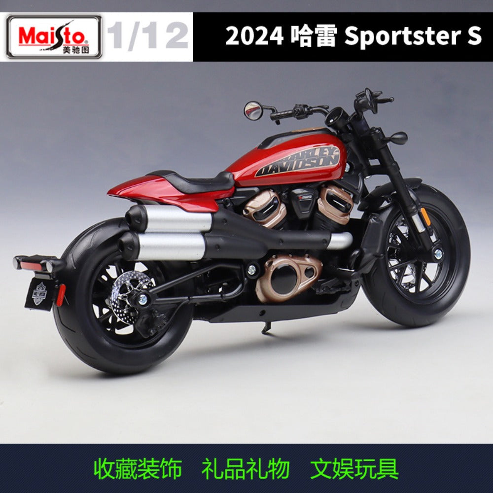 1/12 Scale 2024 Harley-Davidson Sportster S Diecast Model Motorcycle