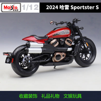 1/12 Scale 2024 Harley-Davidson Sportster S Diecast Model Motorcycle
