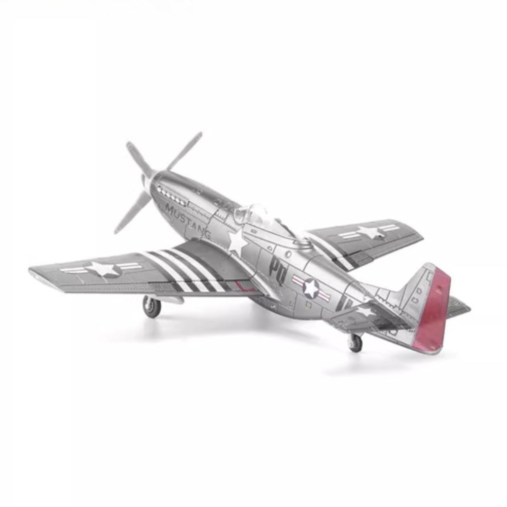 1/48 Scale North American Aviation P-51 Mustang US Fighter Pre-built Plastic Collectible Model Aircraft