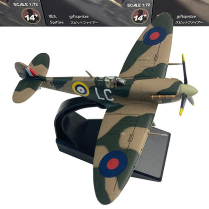 1/72 Scale 1941 Supermarine Spitfire Mk Vb WWII Fighter Interceptor Aircraft Diecast Model