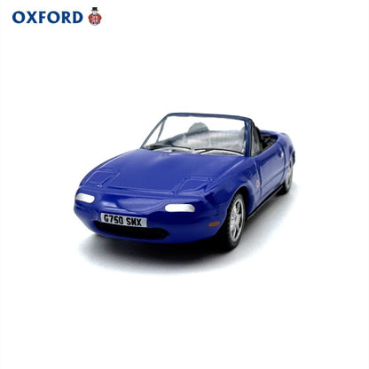 1/76 Scale Mazda MX-5 Sports Car Convertible Blue Diecast Model