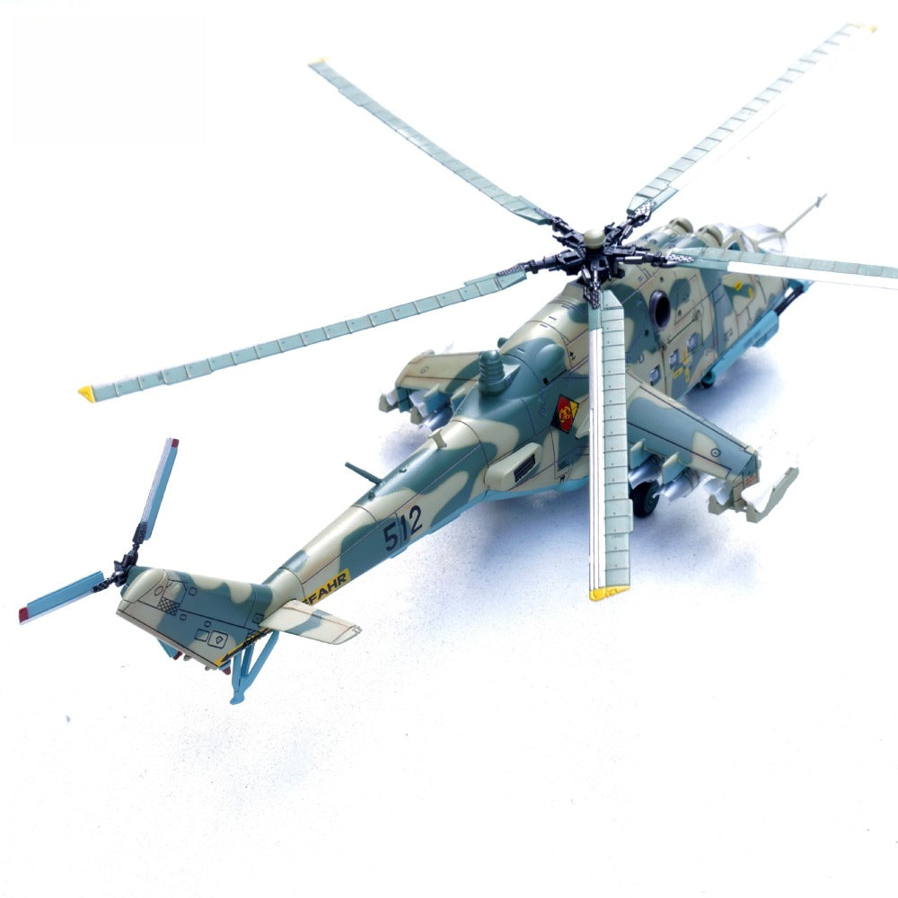 1/72 Scale Mil Mi-24P Helicopter East German Air Force Basepohl Air Base Diecast Model