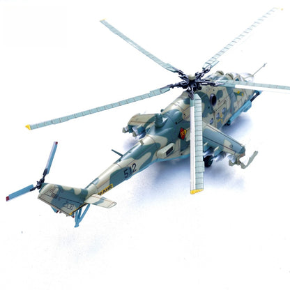 1/72 Scale Mil Mi-24P Helicopter East German Air Force Basepohl Air Base Diecast Model