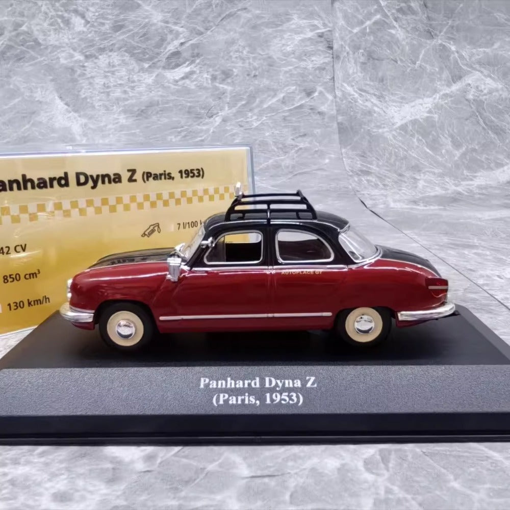 1/43 Scale 1953 Panhard Dyna Z Paris Taxi Diecast Model Car