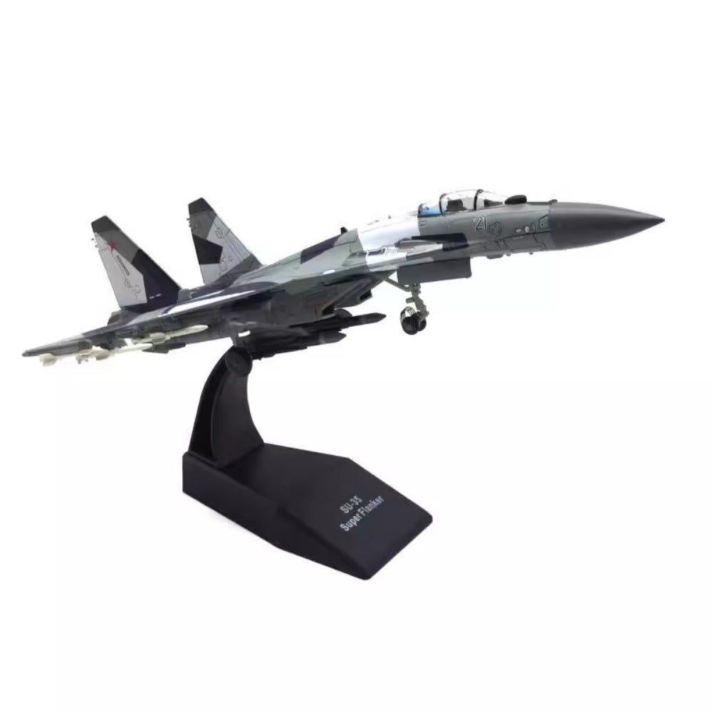 1/100 Scale Sukhoi Su-35 Super Flanker Fighter Diecast Model Aircraft
