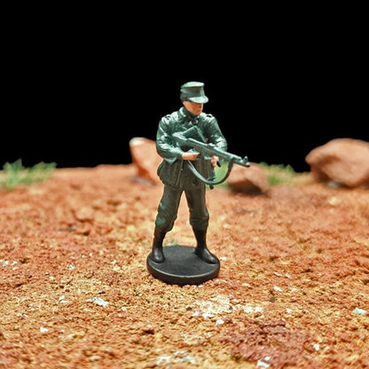 1/72 Scale WWII Army Soldiers Painted Figures for Model Dioramas